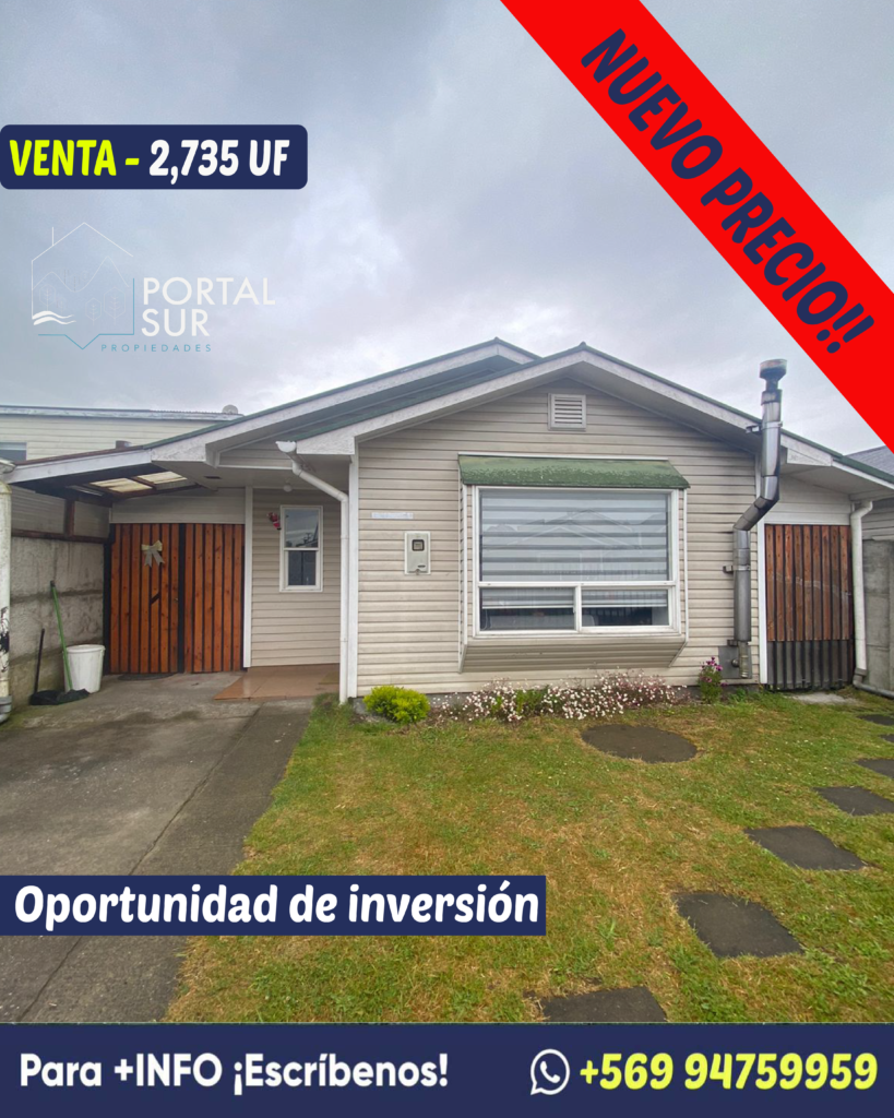 Villa Mirador Puerto Varas Oportunidad Inversión portalsur